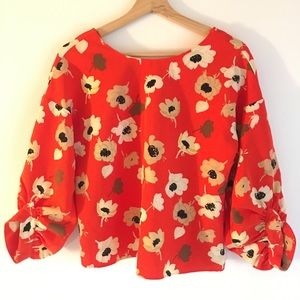 Zara Low Back Blouse